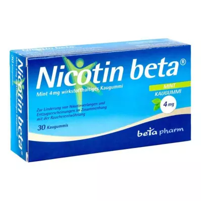 Nikotín Beta Mint 4 Mg aktívna žuvačka (30 kusov)