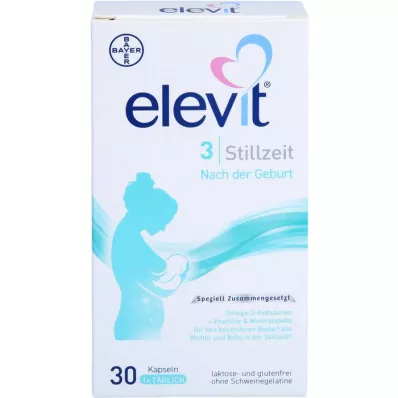 ELEVIT 3 mäkké kapsuly na dojčenie, 30 ks