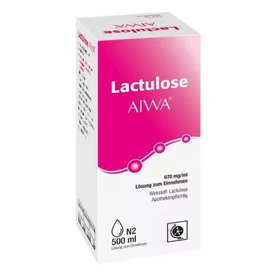 Laktulóza AIWA 670 mg/ml perorálny roztok, 500 ml