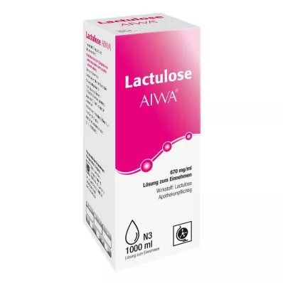 Laktulóza AIWA 670 mg/ml perorálny roztok, 1000 ml