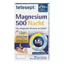 TETESEPT Magnézium 500 Night Tablets, 30 kapsúl