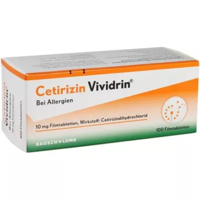 CETIRIZIN Vividrin 10 mg filmom obalené tablety, 100 ks