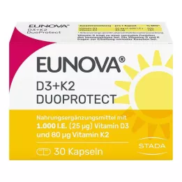 EUNOVA DuoProtect D3+K2 1000 I.U./80 μg kapsúl, 30 ks