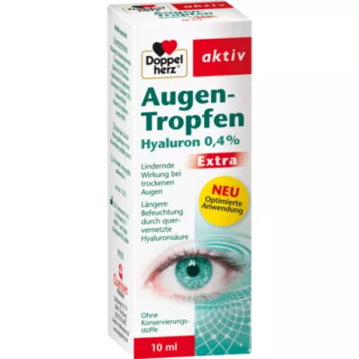 DOPPELHERZ Očné kvapky Hyaluron 0,4% Extra, 10 ml