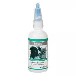 EPIBAC alkalický roztok na čistenie uší pre psov/mačky, 100 ml