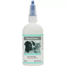 HEXOCLEAN Kyslý čistič uší pre psy a mačky, 150 ml