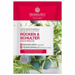 DERMASEL Kúpeľová soľ z Mŕtveho mora späť &amp; Rameno, 80 g