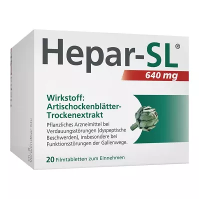 HEPAR-SL 640 mg filmom obalené tablety, 20 kusov