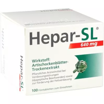 HEPAR-SL 640 mg filmom obalené tablety, 100 ks