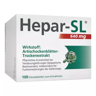 HEPAR-SL 640 mg filmom obalené tablety, 100 ks HEPAR-SL 640 mg filmom obalené tablety, 100 ks
