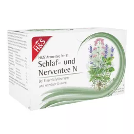H&amp;S Spánok a nervový čaj N filtračné vrecká, 20X2,0 g