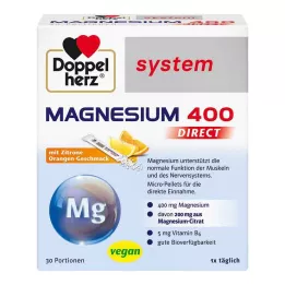 DOPPELHERZ Magnézium 400 DIRECT systémové pelety, 30 ks