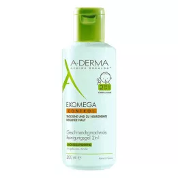 A-DERMA EXOMEGA CONTROL Čistiaci gél 2v1, 200 ml
