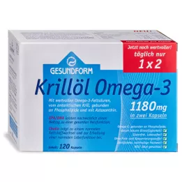 GESUNDFORM Krilový olej 1180 mg Antarktída kapsuly, 120 ks