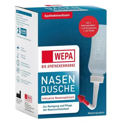 WEPA Nosová sprcha s 10x2,95 g soli na výplach nosa, 1 P