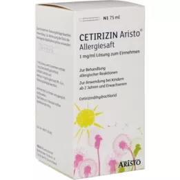 CETIRIZIN Alergická šťava Aristo 1 mg/ml, perorálny roztok, 75 ml