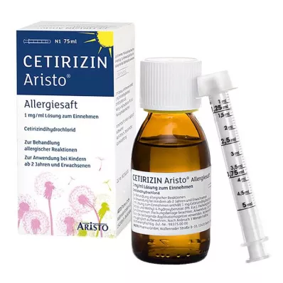 CETIRIZIN Alergická šťava Aristo 1 mg/ml, perorálny roztok, 75 ml