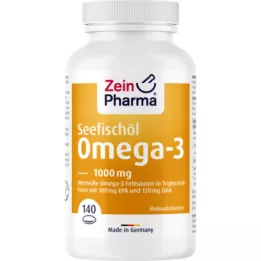 OMEGA-3 1000 mg morský rybí olej softgélové kapsuly vysoká dávka, 140 ks