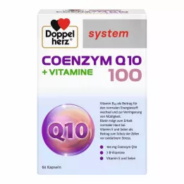 DOPPELHERZ Koenzým Q10 100+Vitamínový systém kapsúl, 60 kapsúl