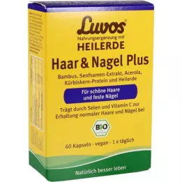 LUVOS Hojivý íl Organic Hair &amp; Nail Plus Capsules, 60 kapsúl