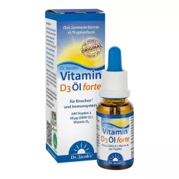VITAMIN D3 ÖL forte kvapky Dr. Jacoba, 20 ml