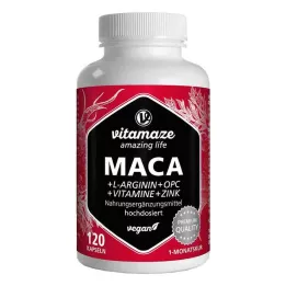 MACA 10:1 vysoká dávka+L-arginín+OPC+Vit.vegan Kps., 120 ks