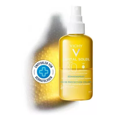 Vichy Ideal Soleil sprej na opaľovanie + kyselina hyalurónová LSF 30, 200 ml Vichy Ideal Soleil sprej na opaľovanie + kyselina hyalurónová LSF 30, 200 ml