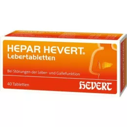 HEPAR HEVERT Tablety na pečeň, 40 ks
