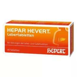 HEPAR HEVERT Tablety na pečeň, 40 ks