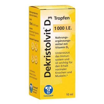 Dekristolvit D3 1 000 IU kvapiek, 10 ml