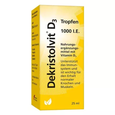 DEKRISTOLVIT D3 1 000 I.U. kvapky, 25 ml