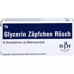GLYCERIN ZÄPFCHEN Rösch 2 g proti zápche, 10 ks
