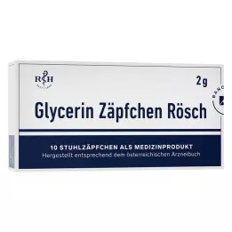 GLYCERIN ZÄPFCHEN Rösch 2 g proti zápche, 10 ks