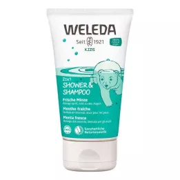 WELEDA Detská sprcha 2v1 &amp; Šampón svieža mäta, 150 ml