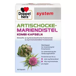 DOPPELHERZ Mäkké kapsuly Artičokový systém, 60 ks