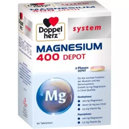DOPPELHERZ Magnézium 400 Depot systémové tablety, 60 kapsúl