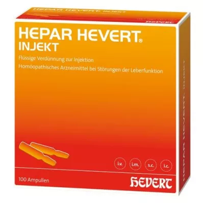 HEPAR HEVERT injekčné ampulky, 100X2 ml