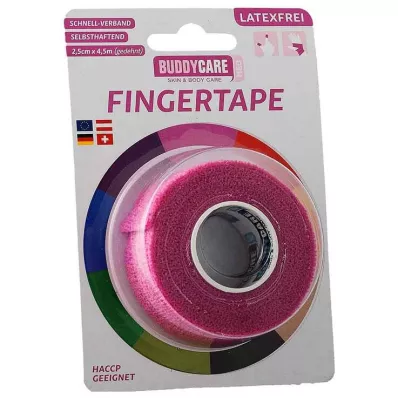 Buddycare páska na prsty bez latexu ružová, 1 ks