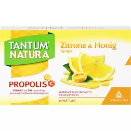 TANTUM NATURA Propolis s citrónom &amp; Medová príchuť, 15 ks