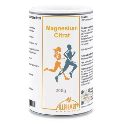 MAGNESIUMCITRAT Prášok, 200 g