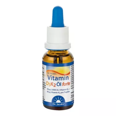 VITAMIN D3K2 olej forte kvapky, 20 ml