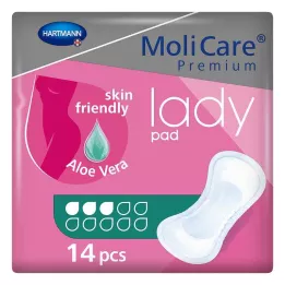 MOLICARE Prémiová dámska podložka 3 kvapky, 14 ks