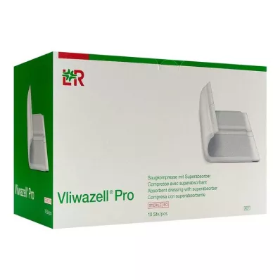 VLIWAZELL Pro superabsorb.compress.sterile 15x20 cm, 10 ks VLIWAZELL Pro superabsorb.compress.sterile 15x20 cm, 10 ks