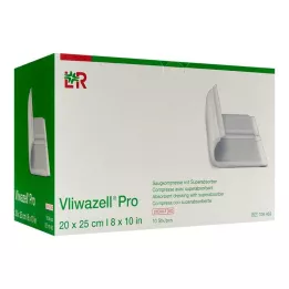VLIWAZELL Pro superabsorb.compress.sterile 20x25 cm, 10 ks