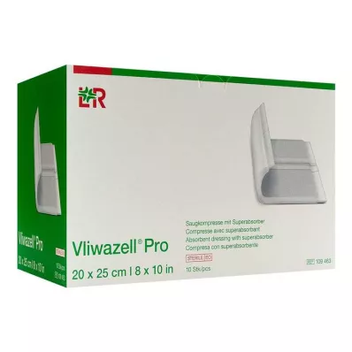 VLIWAZELL Pro superabsorb.compress.sterile 20x25 cm, 10 ks