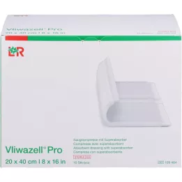 VLIWAZELL Pro superabsorb.compress.sterile 20x40 cm, 10 ks