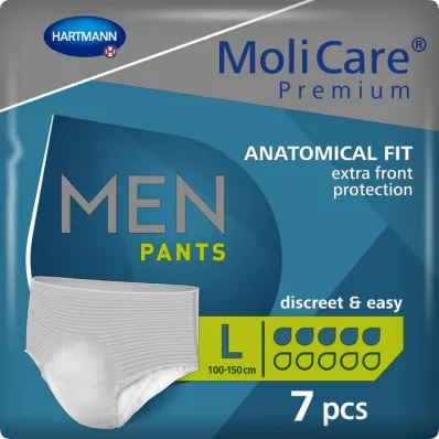 MOLICARE Premium MEN Nohavice 5 kvapiek L, 7 ks