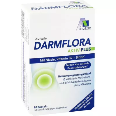 DARMFLORA Active Plus 100 miliárd baktérií + 7 vitamínov, 80 ks