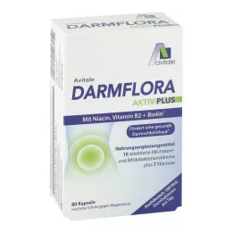 DARMFLORA Active Plus 100 miliárd baktérií + 7 vitamínov, 80 ks