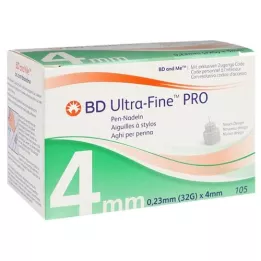 BD ULTRA-FINE PRO Ihly do pera 4 mm 32 G 0,23 mm, 105 ks